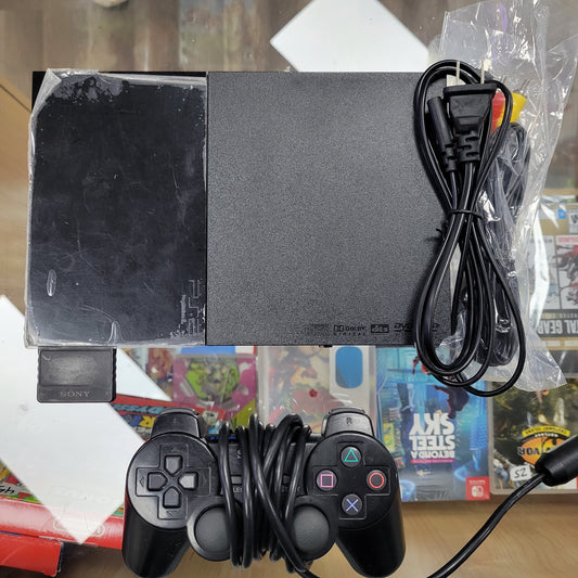 Playstation 2 Slim Cables Memory Card And Controller Included