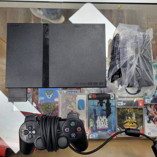 Playstation 2 Slim Cables memory card and controller included
