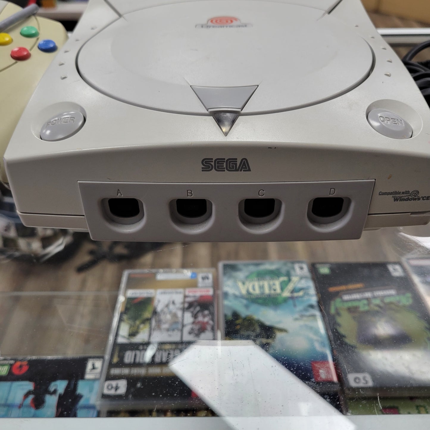 Sega Dreamcast System Controller and Cables included No Vmu