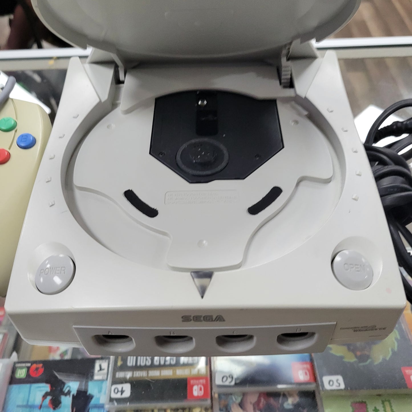 Sega Dreamcast System Controller and Cables included No Vmu