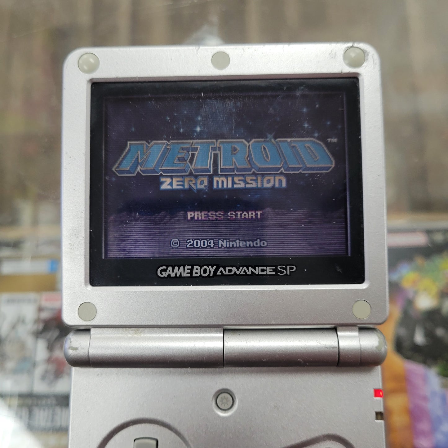 Silver Nintendo Gameboy Advance SP