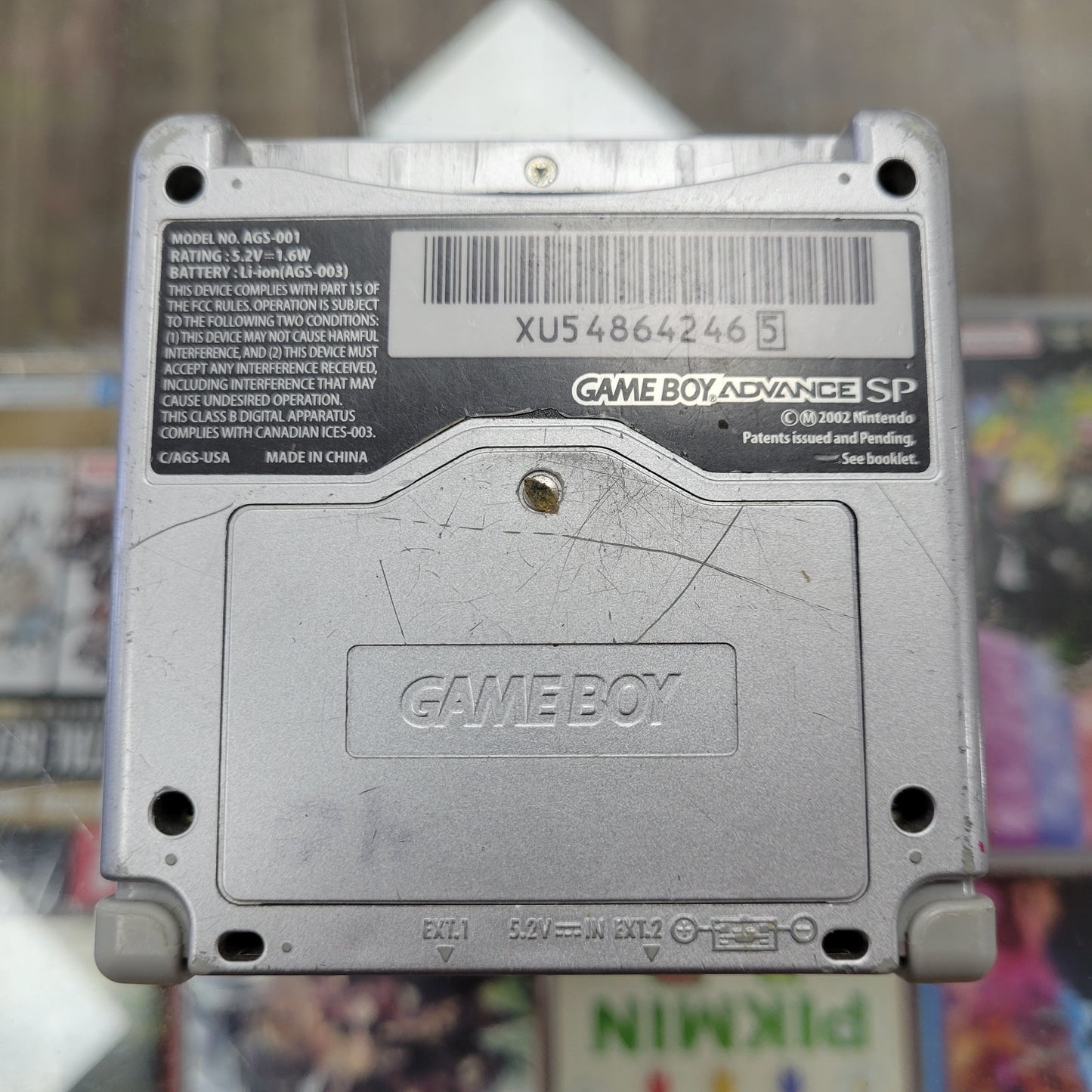 Silver Nintendo Gameboy Advance SP