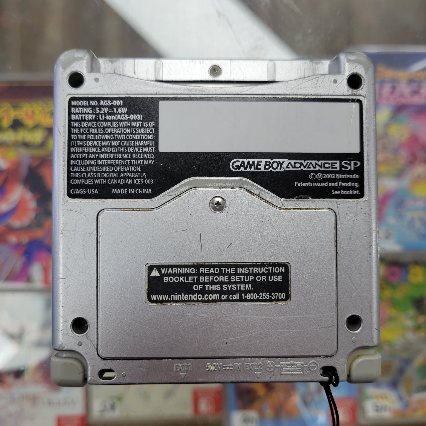Silver Nintendo Gameboy Advance SP