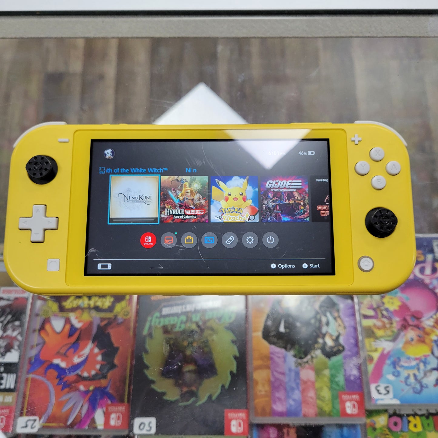 Yellow Nintendo Switch Lite Poor Condition
