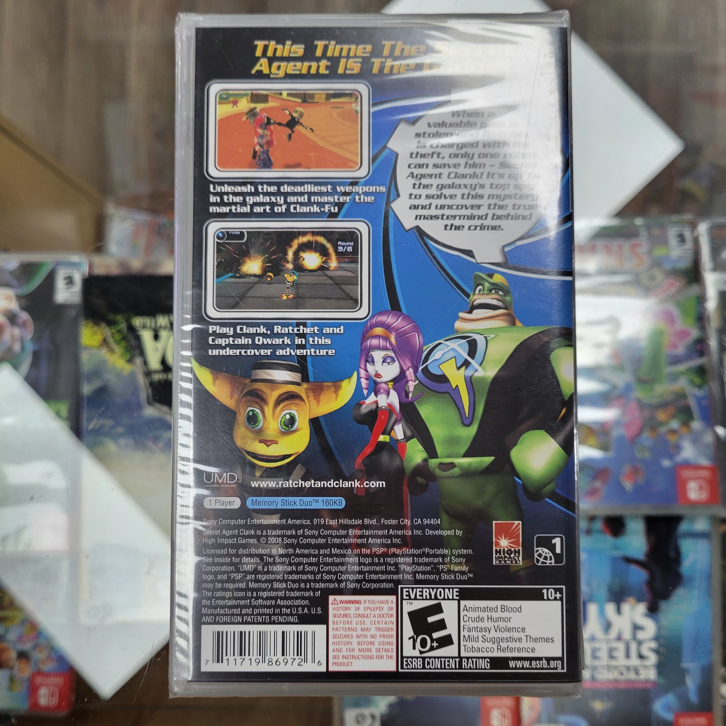 Sealed Secret Agent Clank PSP