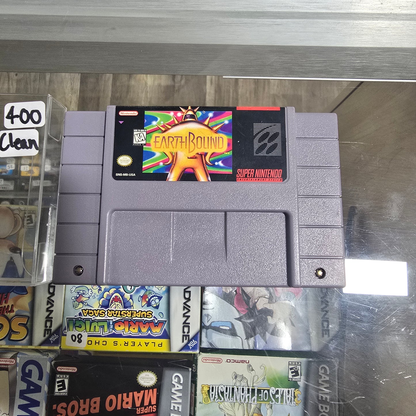 EarthBound (Authentic) Super Nintendo (Clean Label with Cartridge Protector)