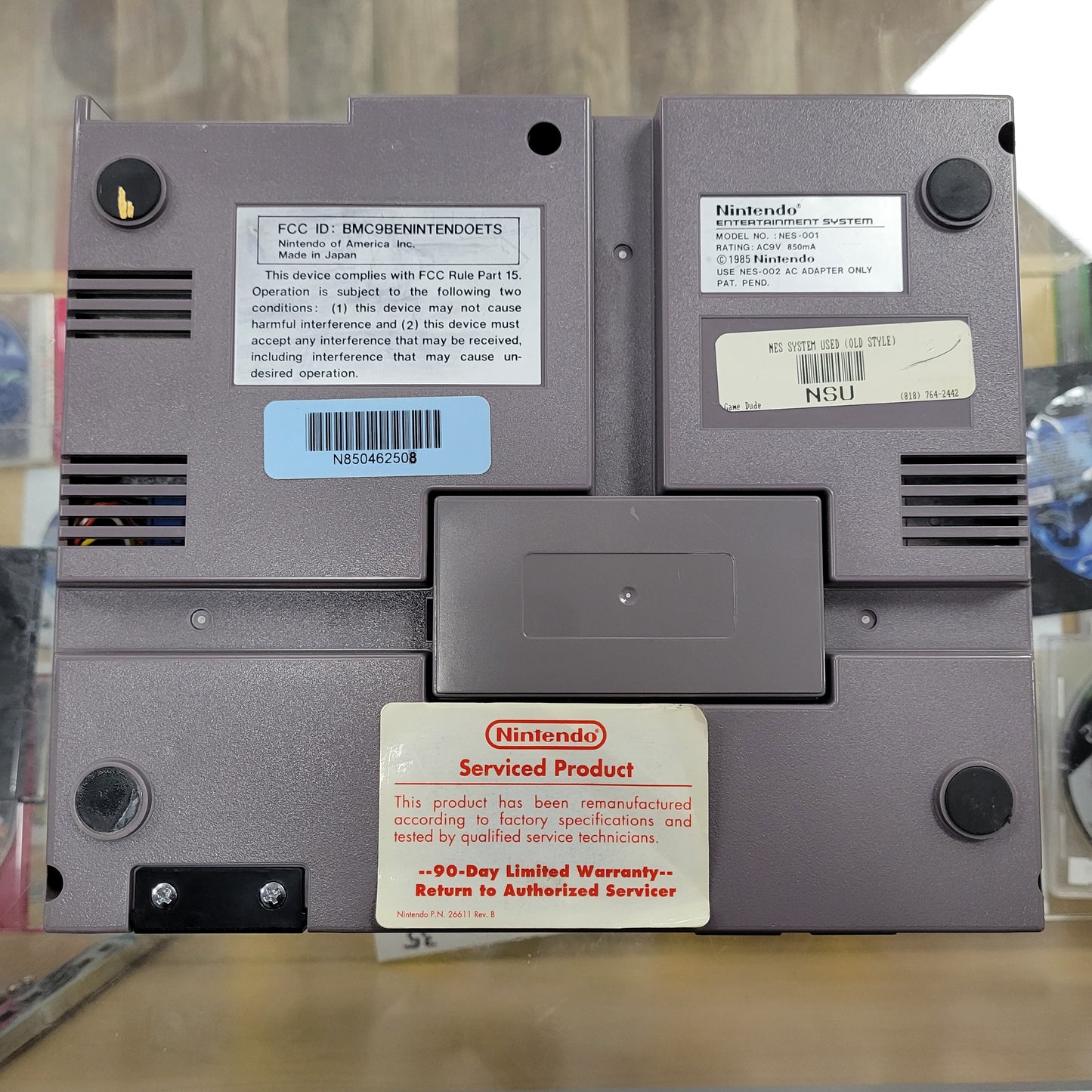 Nintendo Entertainment System NES System With controller and power cable NO AV VIDEO CABLE