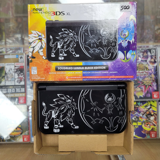 New Nintendo 3DS XL Solgaleo Lunala Black Edition