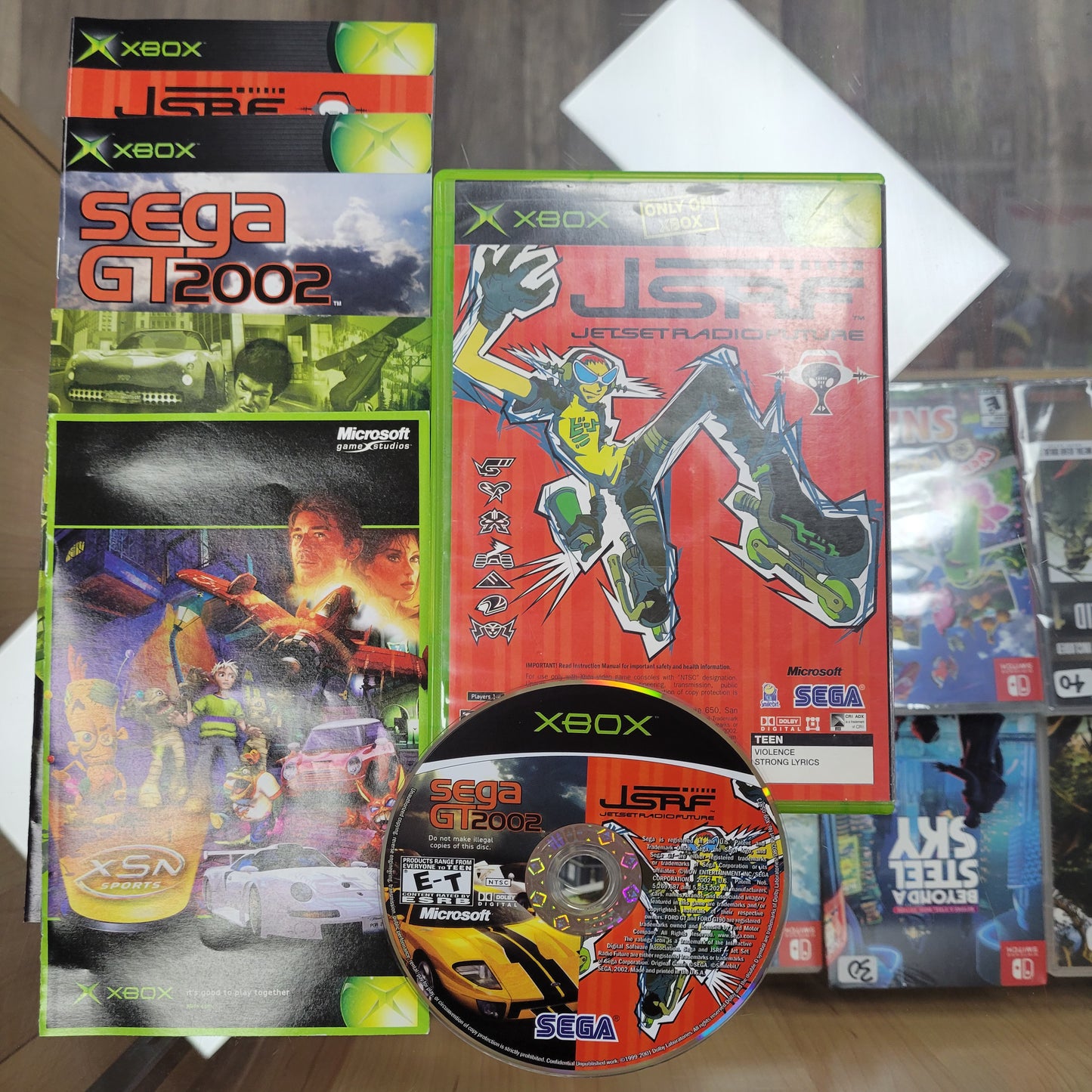 Sega GT 2002 and JSRF Original Xbox