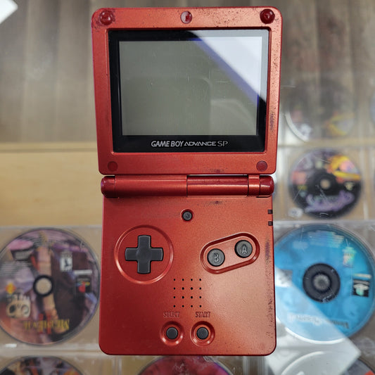 Red Gameboy Advance SP