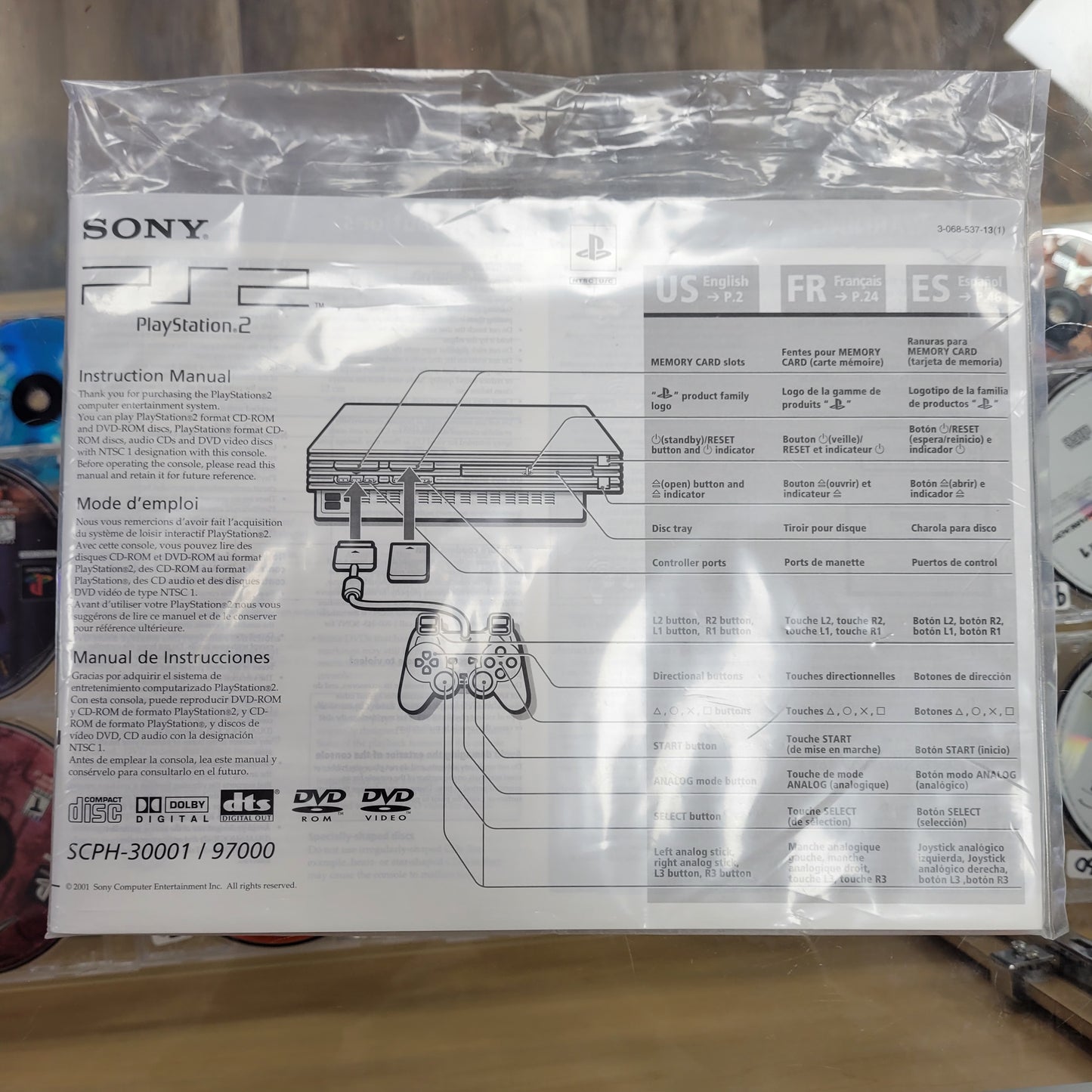 Sony Playstation 2 System CIB With cables and controller