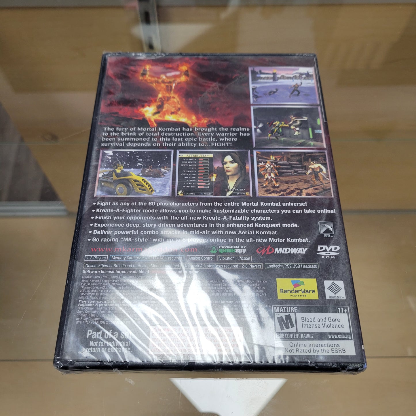 New Sealed Mortal Kombat Armageddon Playstation