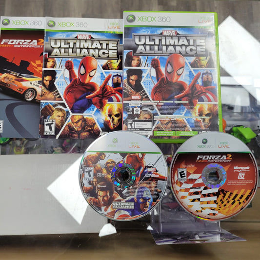 Marvel Ultimate Alliance and Forza Motorsport 2 Xbox 360