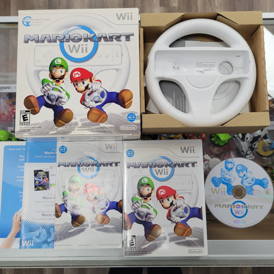 Mario Kart Wii Wheel Bundle CIB