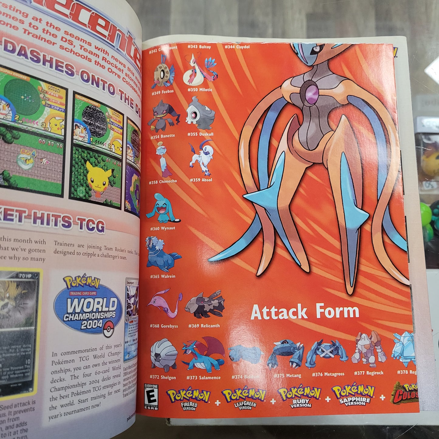 Nintendo Power Volume 187 Deoxys Poster Included