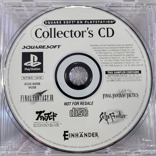Square Soft On Playstation Collectors CD Playstation 1