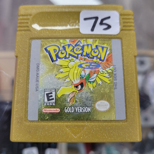 Pokémon Gold Version Nintendo Gameboy (Authentic) (New Battery) (Saves)