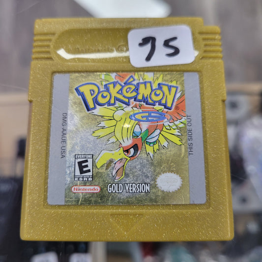 Pokémon Gold Version Nintendo Gameboy (New Battery) (Authentic) (Saves)