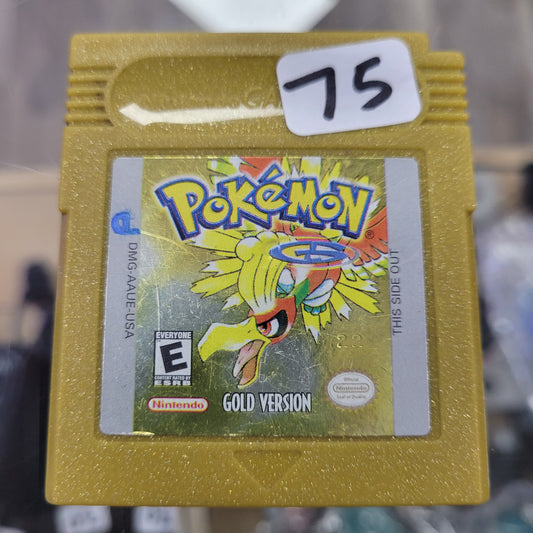 Pokémon Gold Version Nintendo Gameboy (Authentic) (New Battery) (Saves)