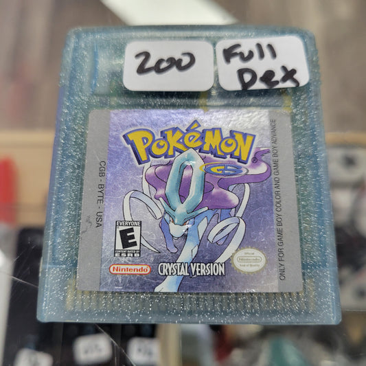 Pokémon Crystal Version Nintendo Gameboy Color FULL POKE Dex New Battery Saves Authentic