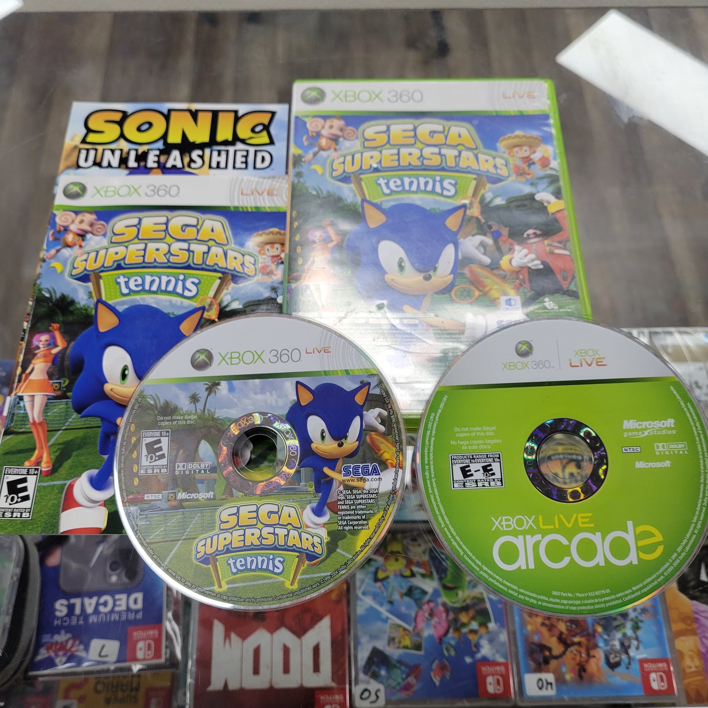 Sega Superstars Tennis and Xbox Live Xbox 360