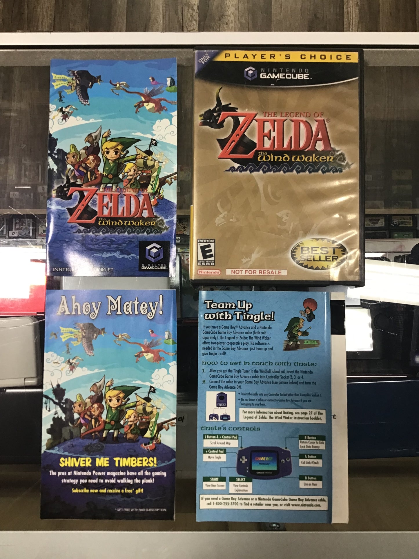 The Legend of Zelda Wind Waker Player’s Choice Case and Manual ONLY
