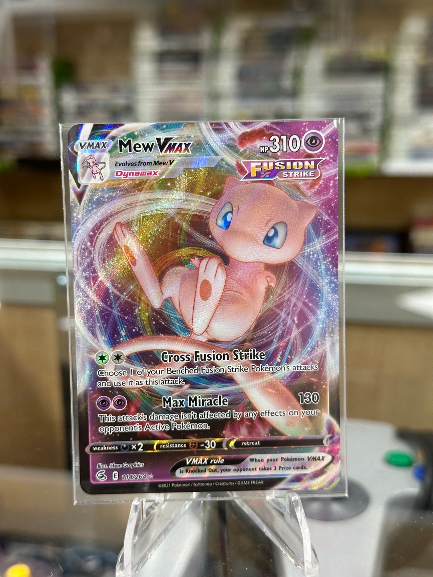 Mew VMAX SWSH: Fusion Strike NM