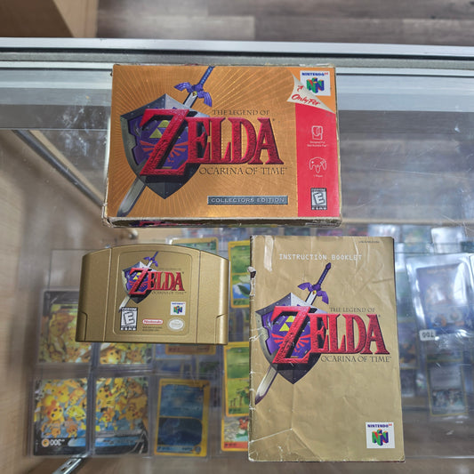 Zelda Ocarina of Time [Collector's Edition] Nintendo 64 (BOX IS ROUGH CONDITION) with Box Protector