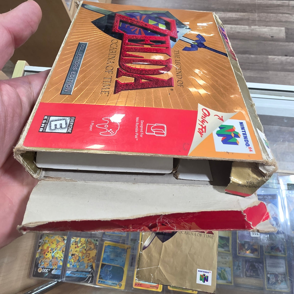 Zelda Ocarina of Time [Collector's Edition] Nintendo 64 (BOX IS ROUGH CONDITION) with Box Protector