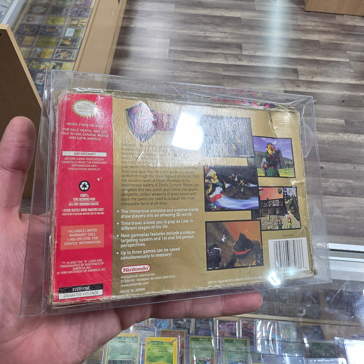Zelda Ocarina of Time [Collector's Edition] Nintendo 64 (BOX IS ROUGH CONDITION) with Box Protector