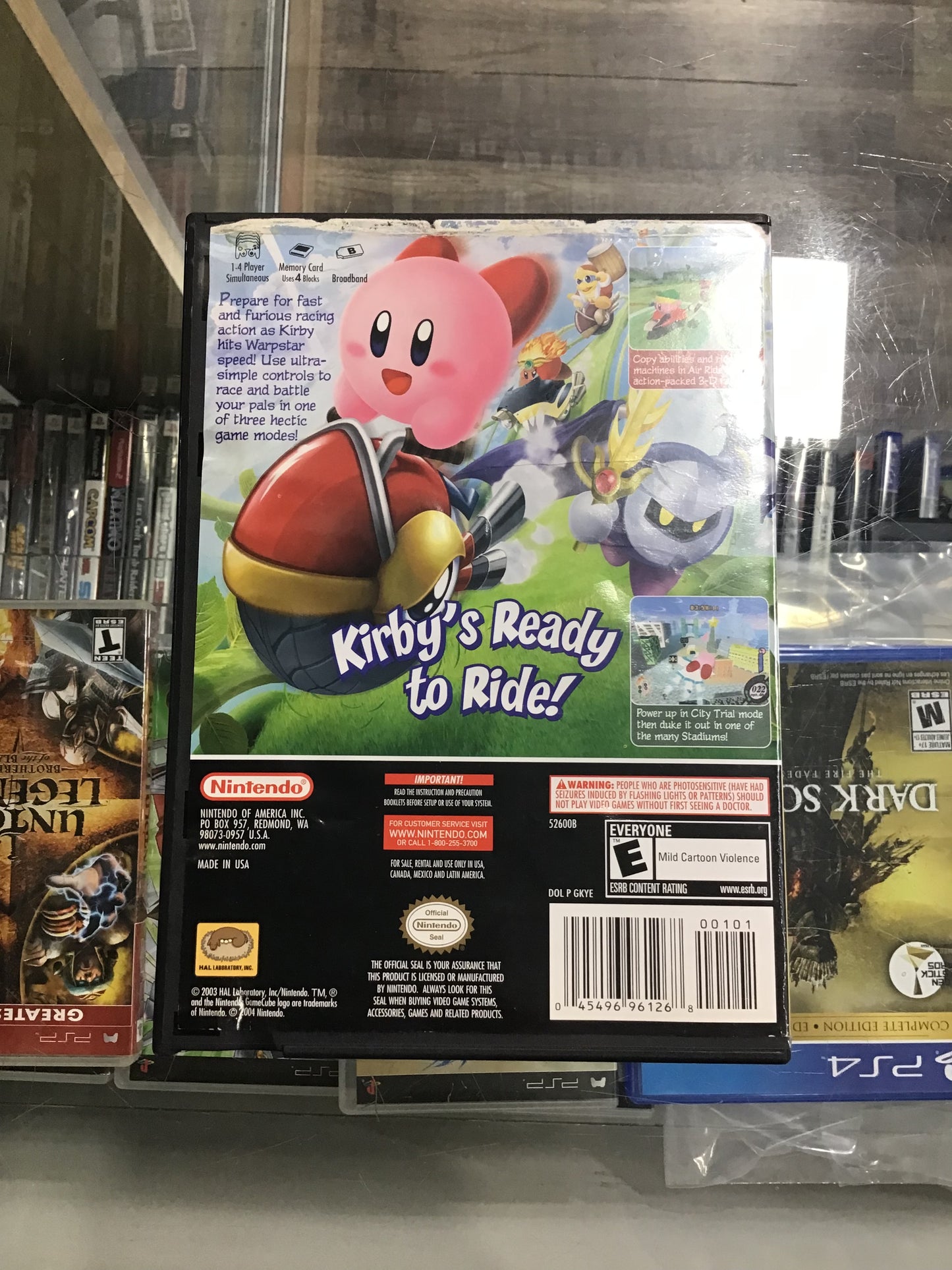Kirby Air Ride Player’s Choice Nintendo GameCube Case ONLY