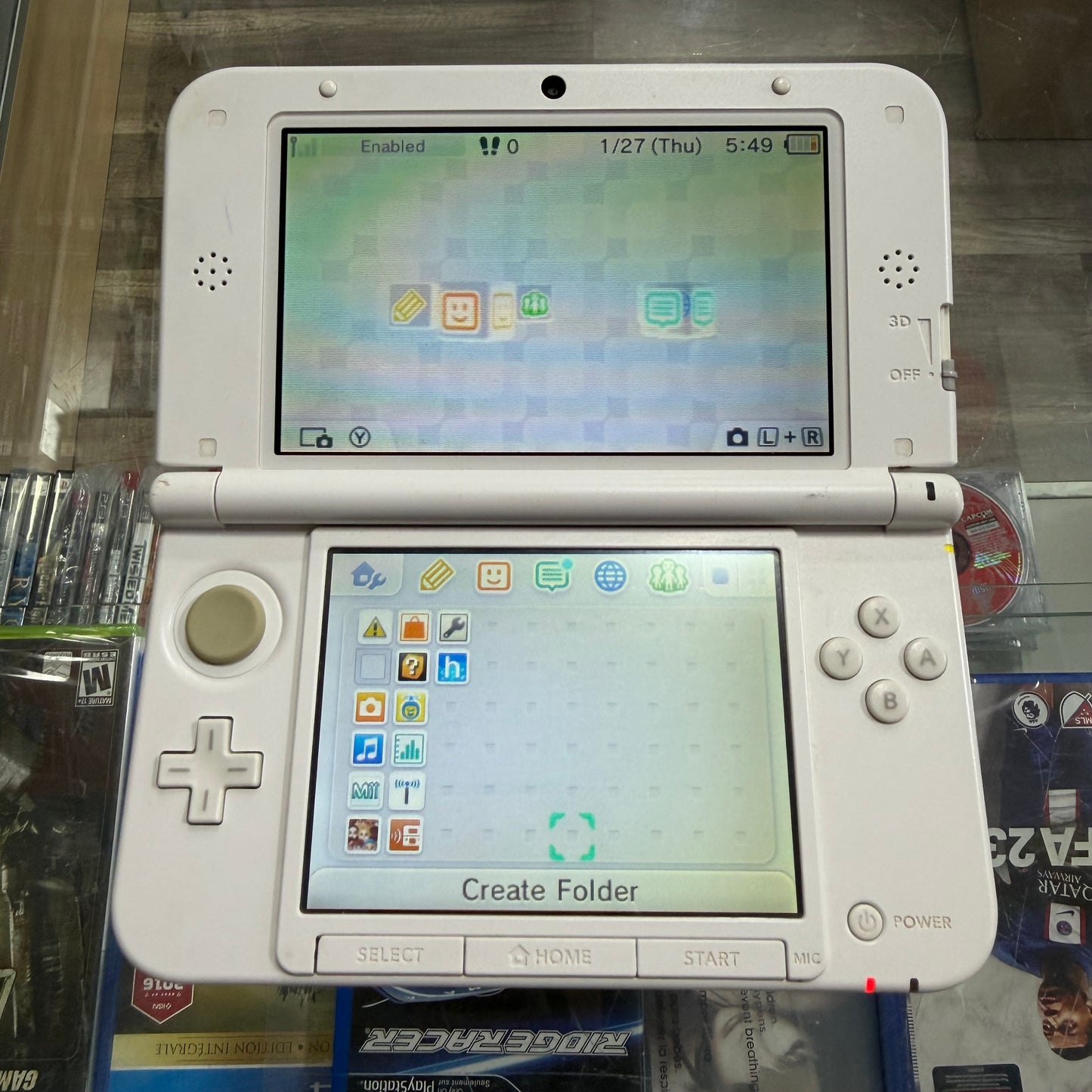 Nintendo 3DS LL Animal Crossing: Jump Out! Edition Handheld System With Charger (Region Free)(JAPANESE TO US)