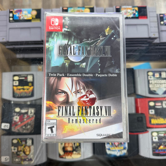 Final Fantasy VII & VIII Remastered Twin Pack Nintendo Switch Sealed