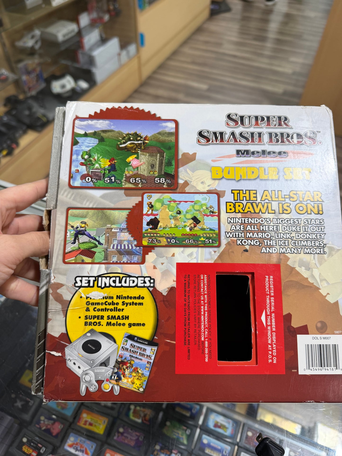 Super Smash Bros Melee Bundle Set Nintendo GameCube - New Capacitors