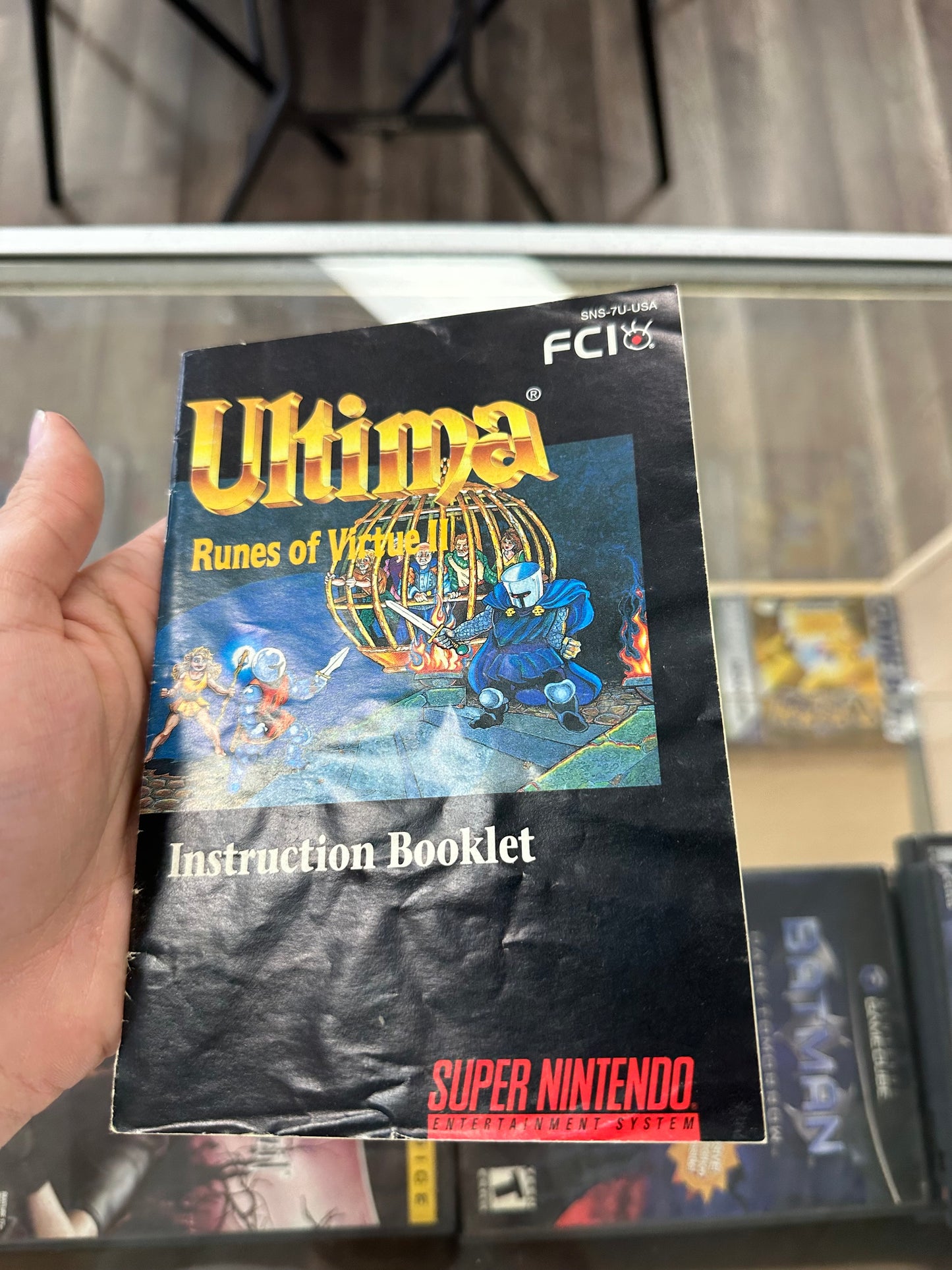 Ultima Ruins of Virtue II Super Nintendo SNES