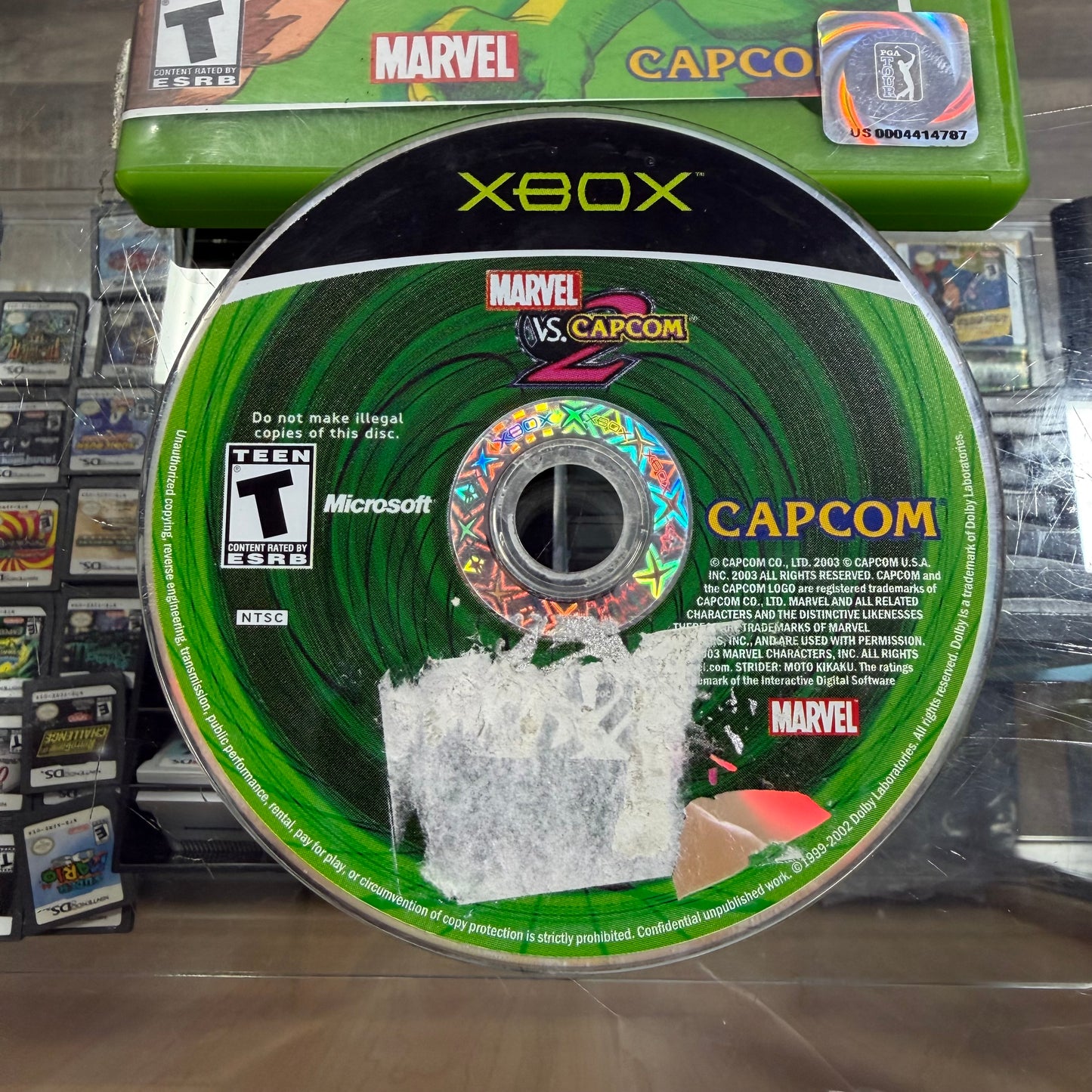 Marvel Vs Capcom 2 Original Xbox (rough condition)