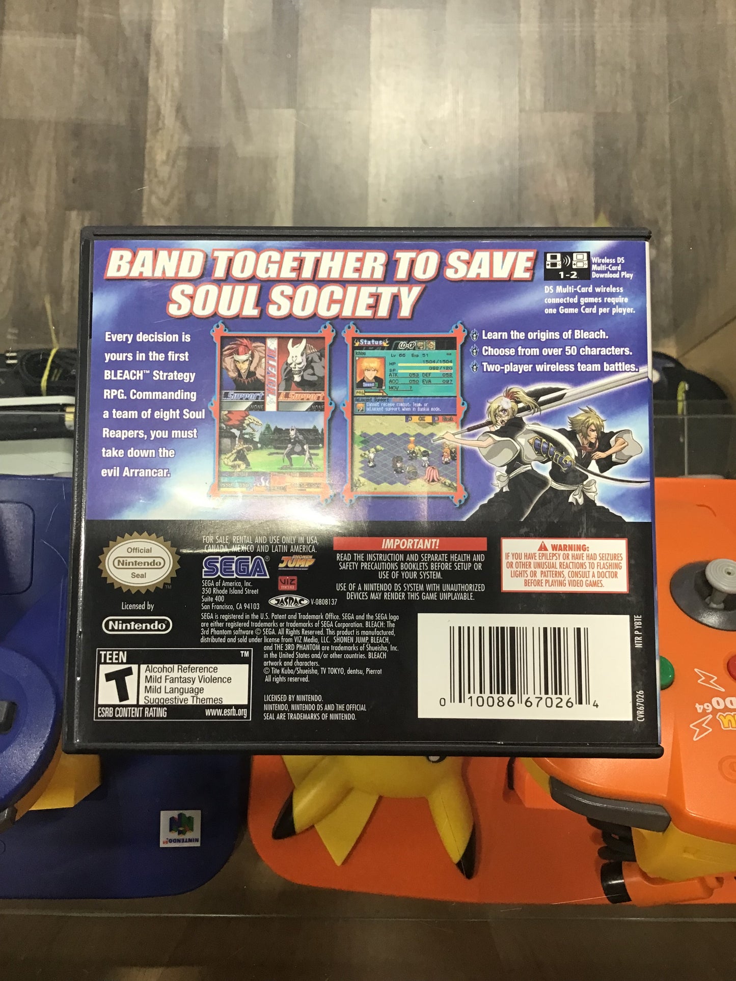 Bleach The 3rd Phantom Nintendo DS Case and Manual ONLY