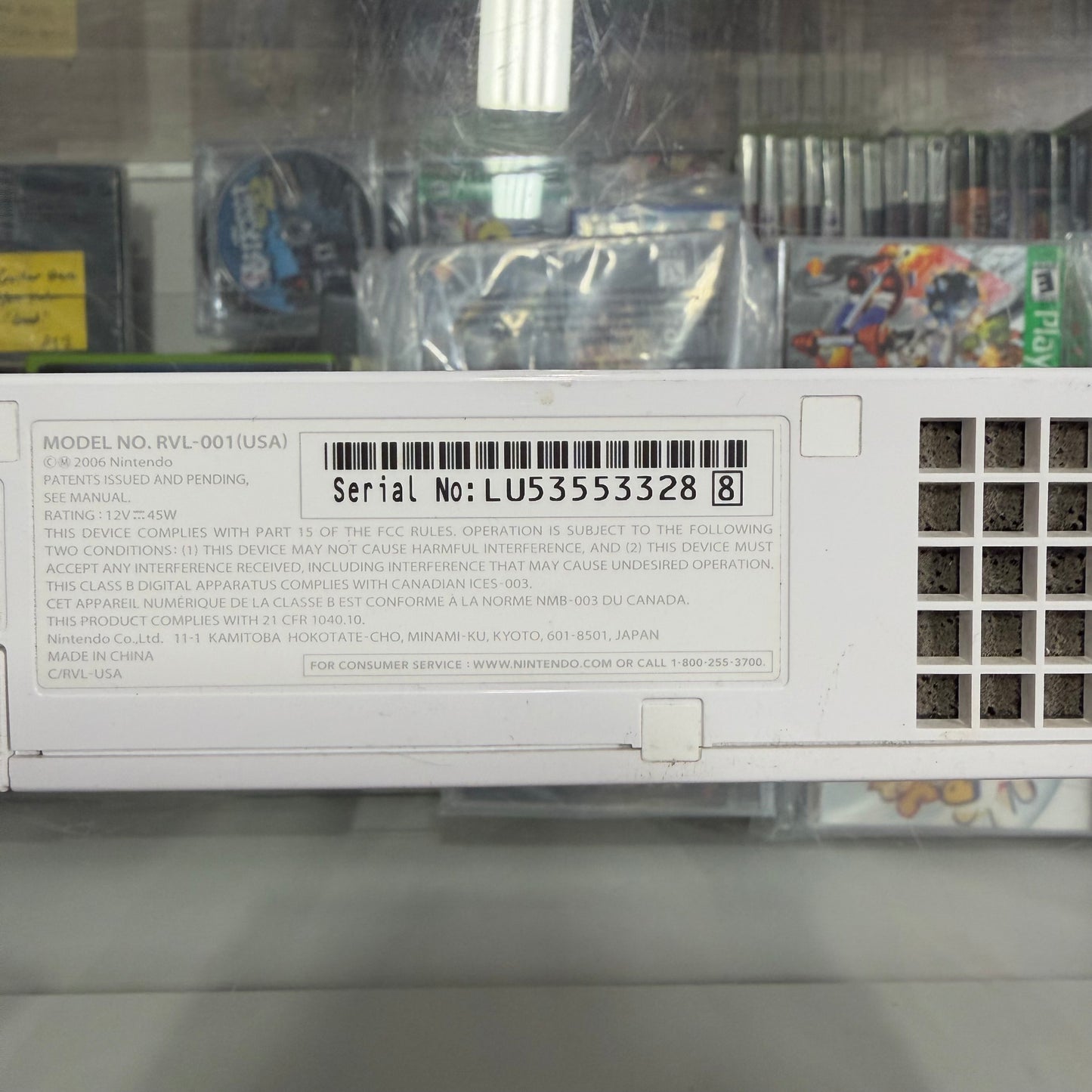 Nintendo Wii System with all wires and Controllers (288)