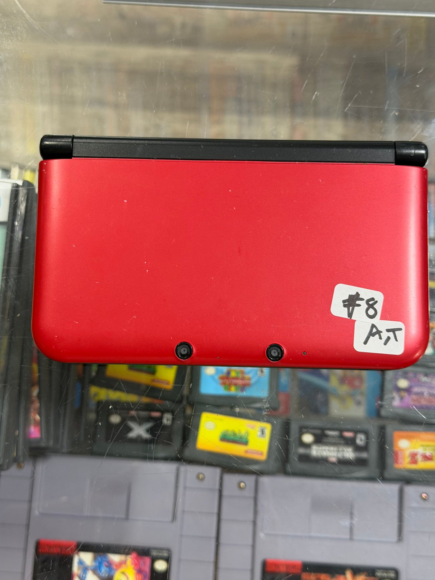Red Nintendo 3DS XL Handheld System With Charger (Region Free)(JAPANESE TO US)