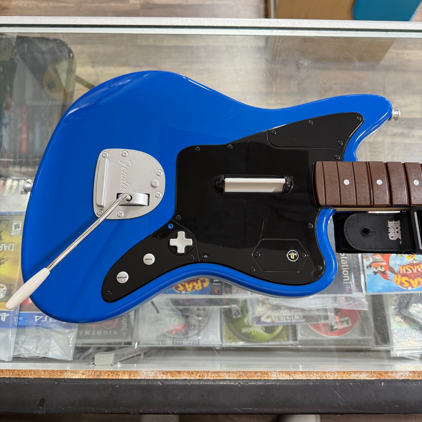 Rock Band 4 Wireless Fender Jaguar Guitar Controller BluePlayStation 4