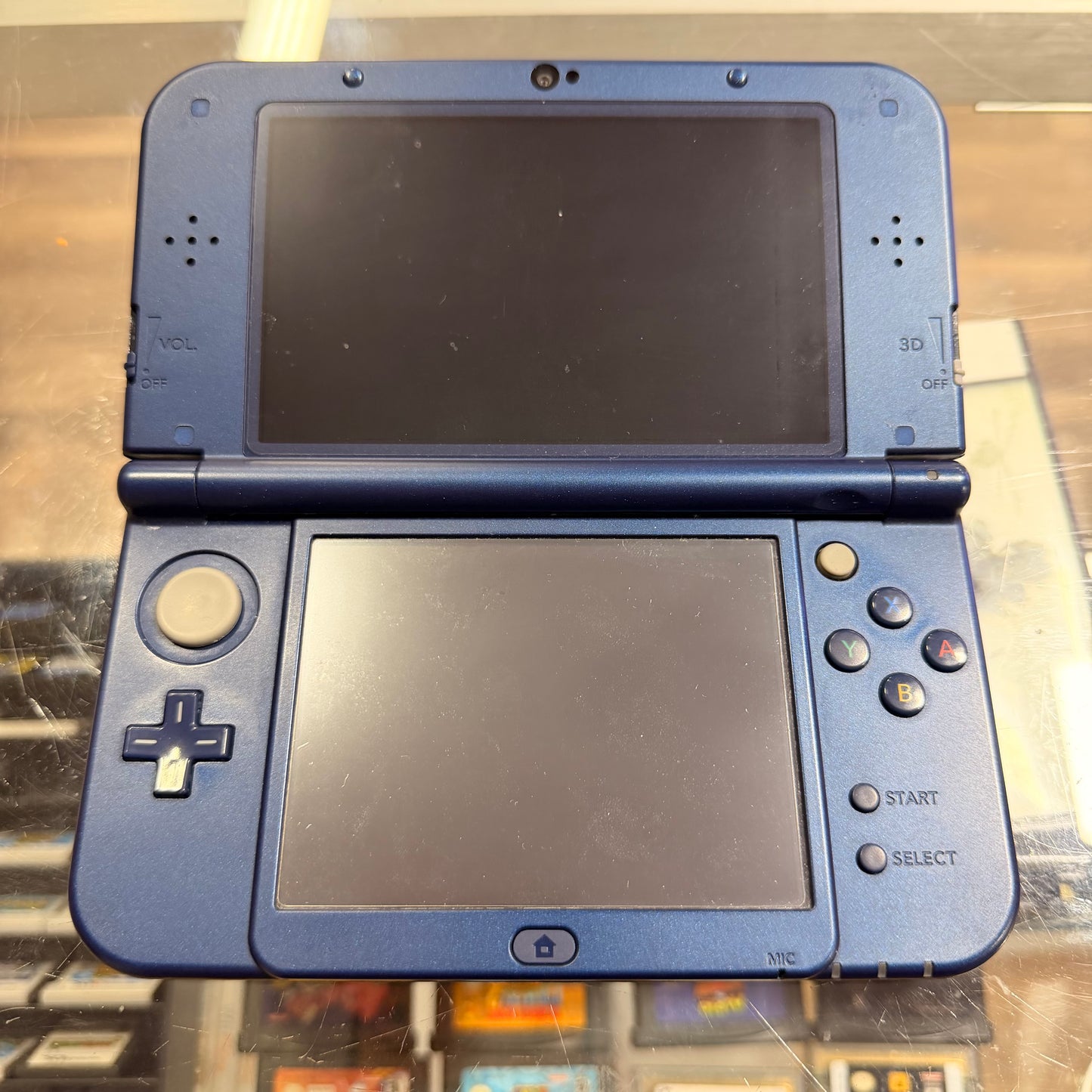 New Nintendo 3DS LL Metallic Blue JP Nintendo 3DS (Charger included) ( 8 7 1 4 )