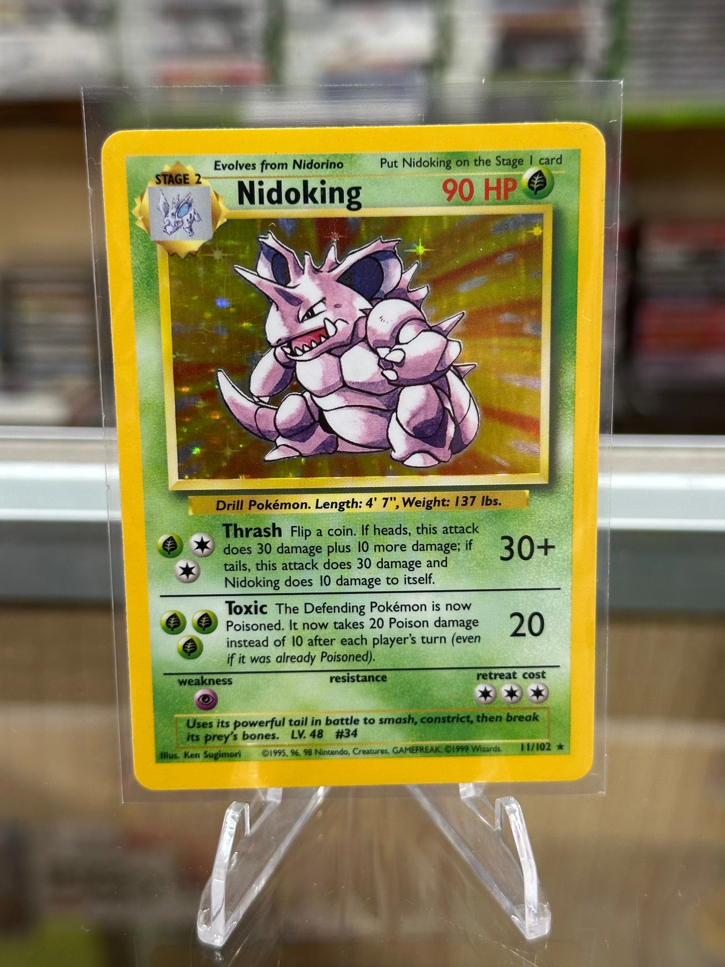 Nidoking Base Set Holo LP