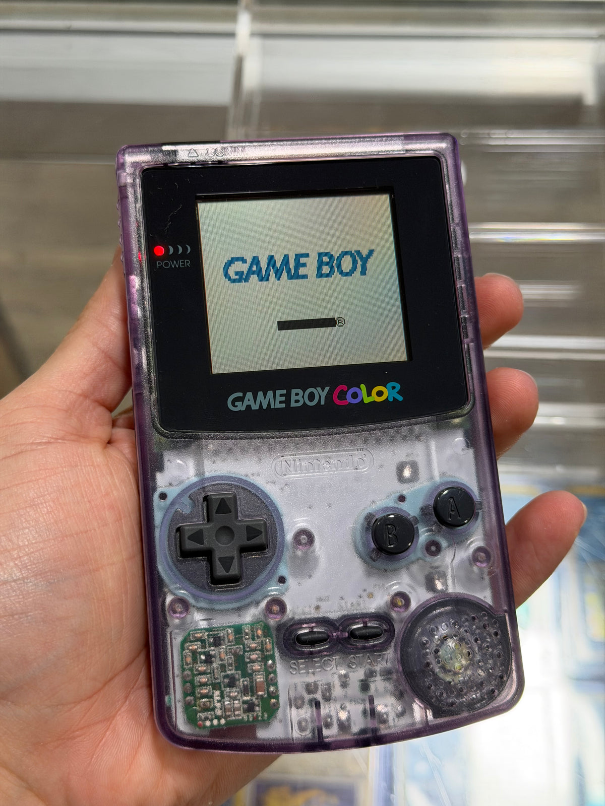 Game Boy Color Atomic Purple CIB Excellent Conditiom