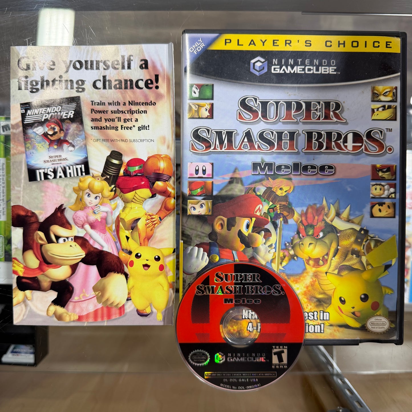 Super Smash Bros. Melee Nintendo GameCube (players choice) (writing on case and manual)