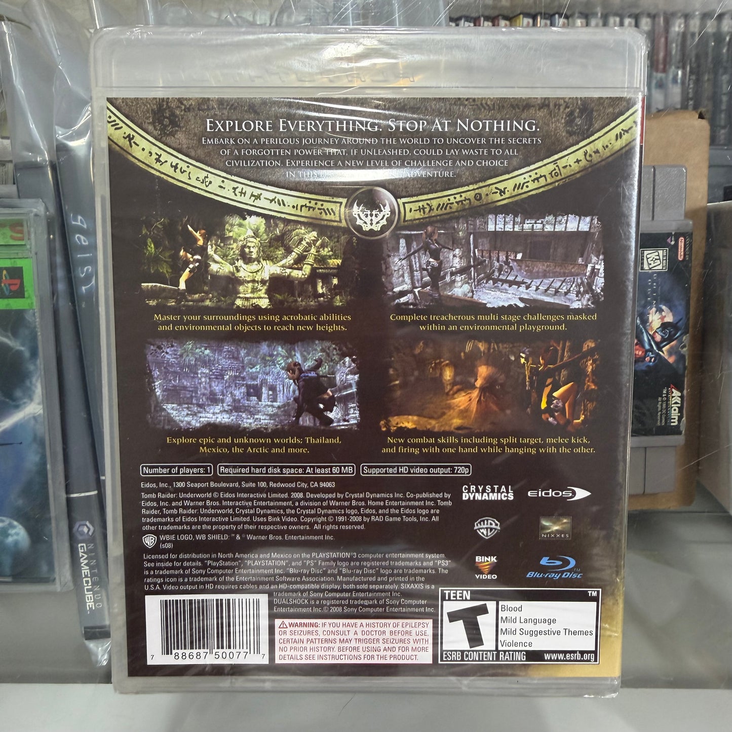 New Sealed Tomb Raider Underworld Playstation 3