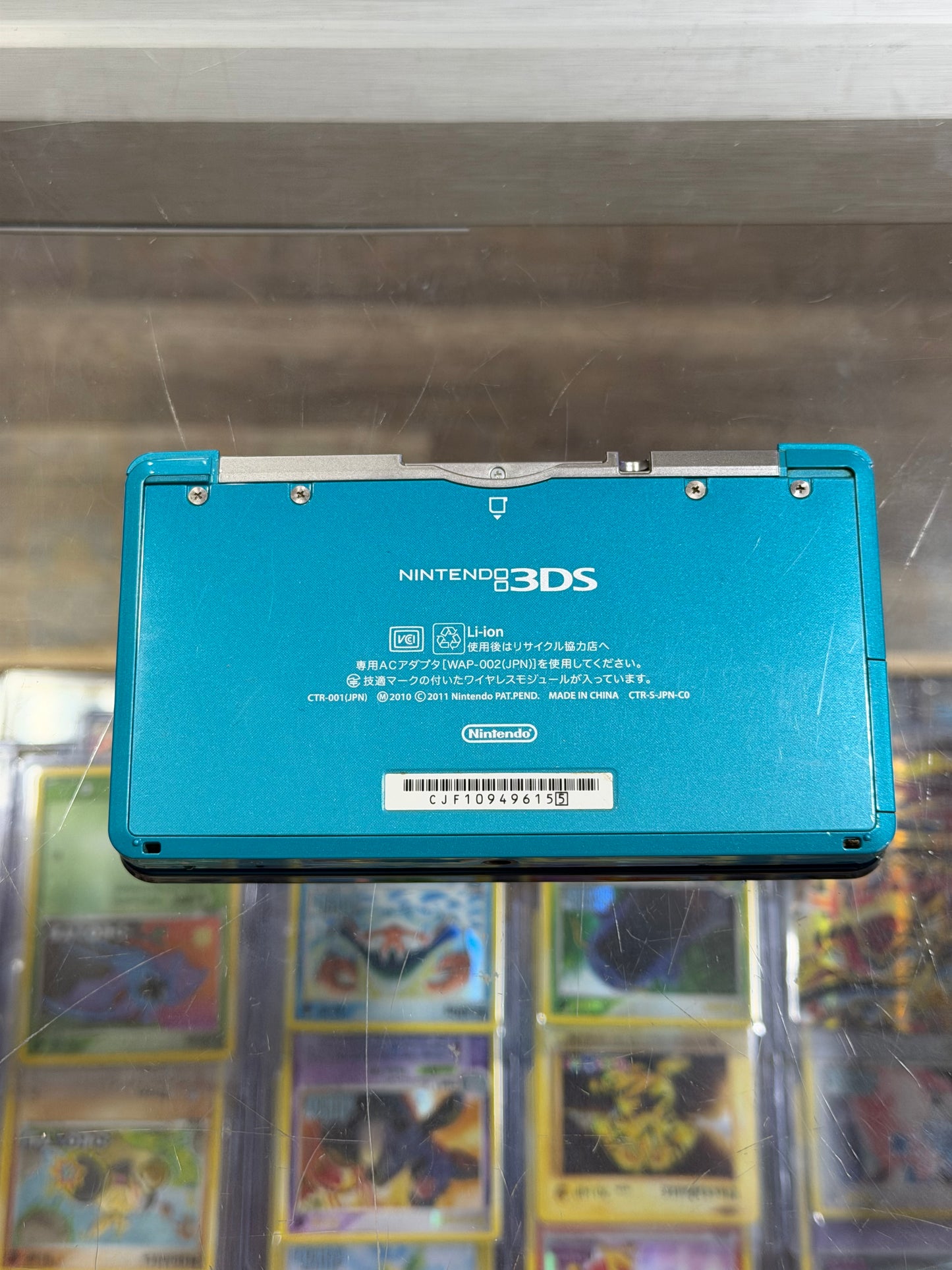 (155) Blue Nintendo 3DS Handheld System With Charger (Region Free)(JAPANESE TO US)