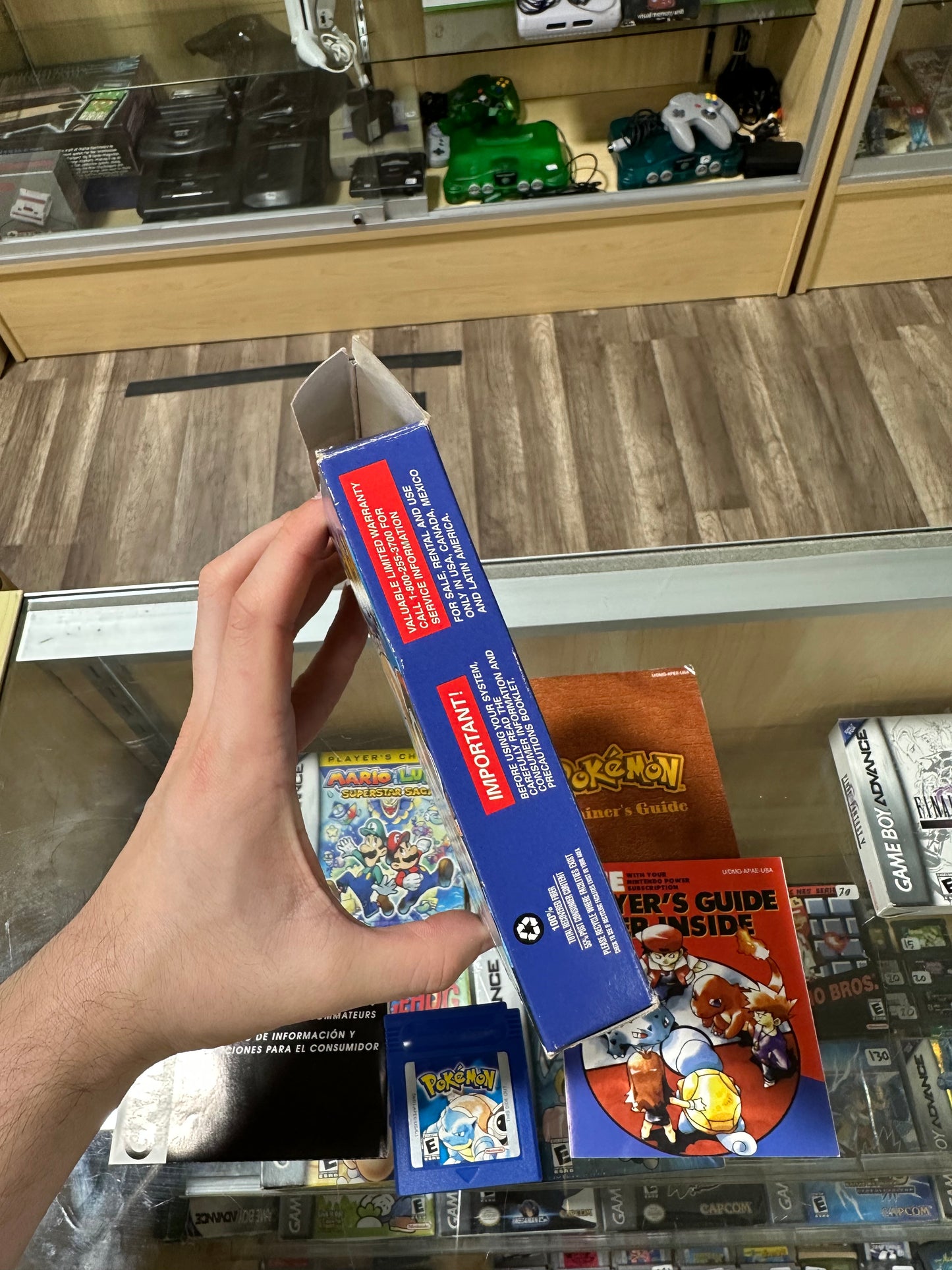 Pokémon Blue Nintendo Gameboy CIB Authentic New Battery