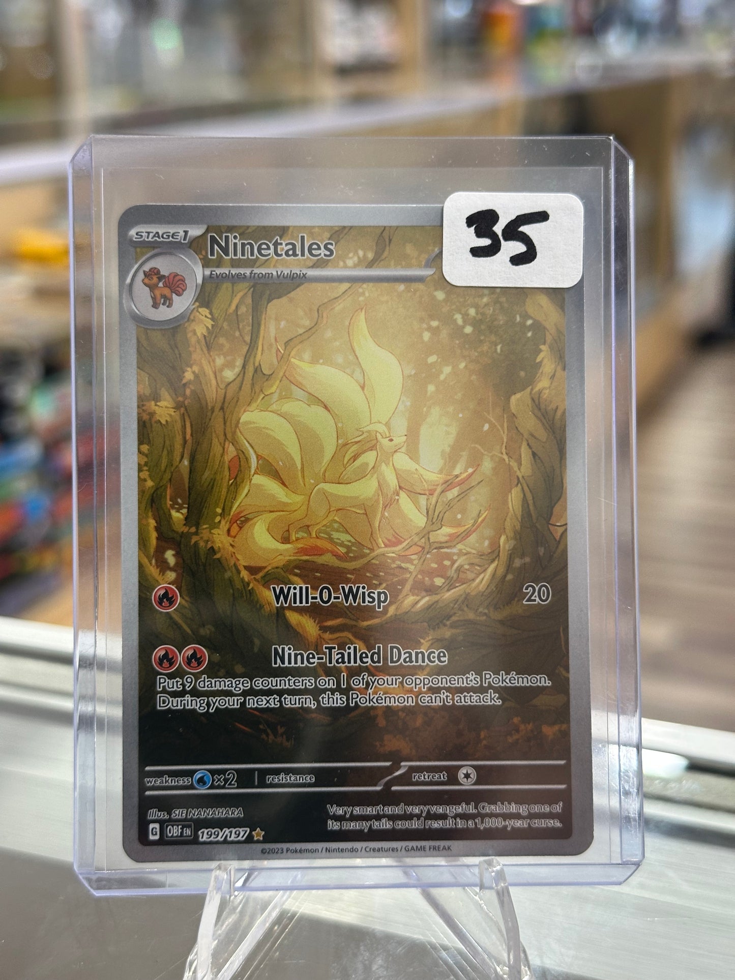Ninetales -199/197 - SV03: Obsidian Flames NM