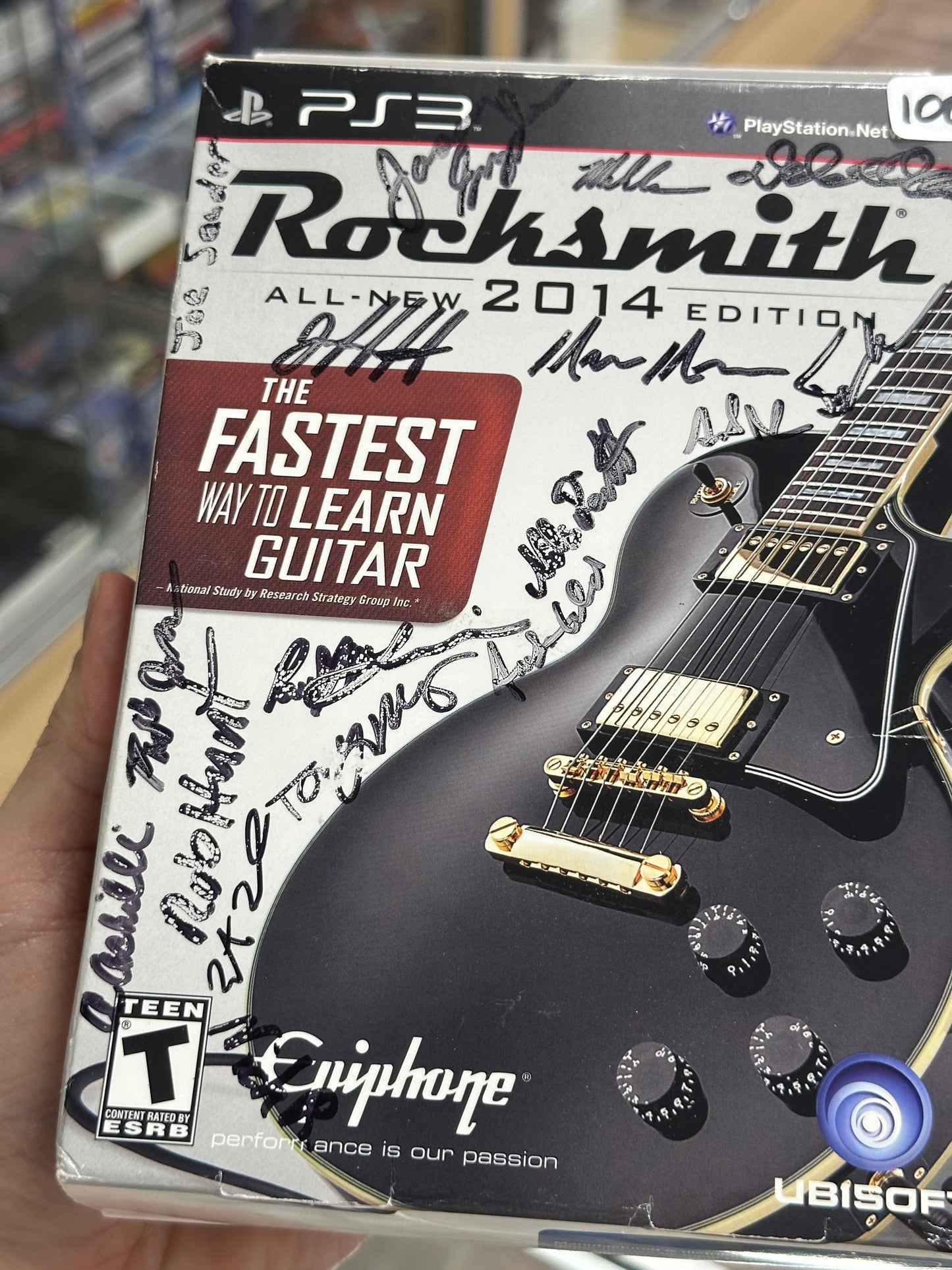 Rocksmith All New 2014 Edition (PlayStation 3) PS3 (Brand New) W/Rocksmith Cable Signed by Dev Team