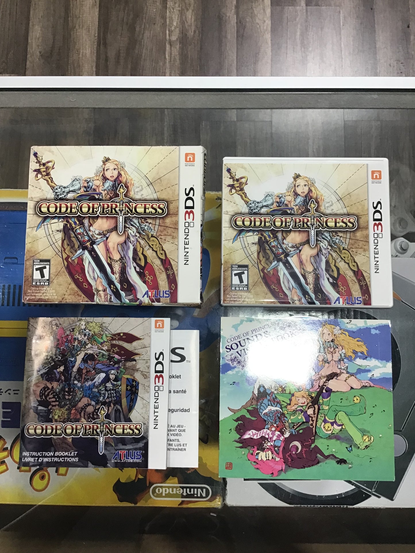 Code of Princess Nintendo 3DS Case and Manual ONLY